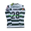 Billiga Fotbollströjor Sporting Clube de Portugal Cristiano Ronaldo 28 2001-2003 Retro Hemma tröja Långärmad
